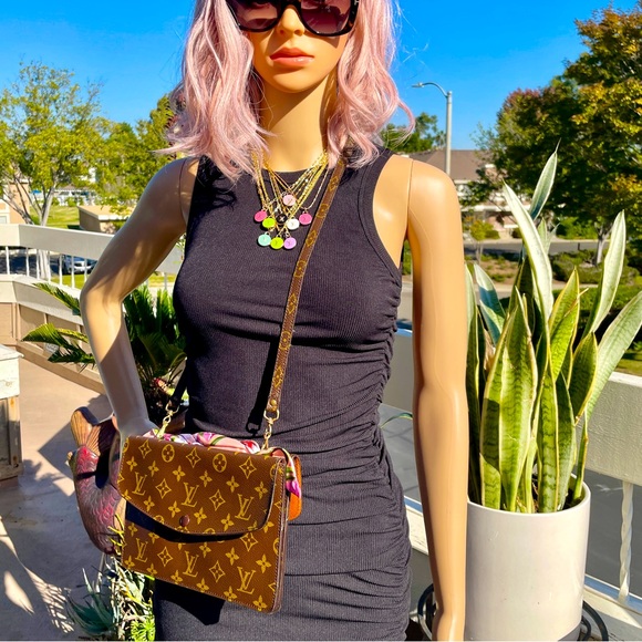 Louis Vuitton Handbags - RARE AUTH LOUIS VUITTON Pochette Double Rabat Clutch/Cross EUC GORGEOUS